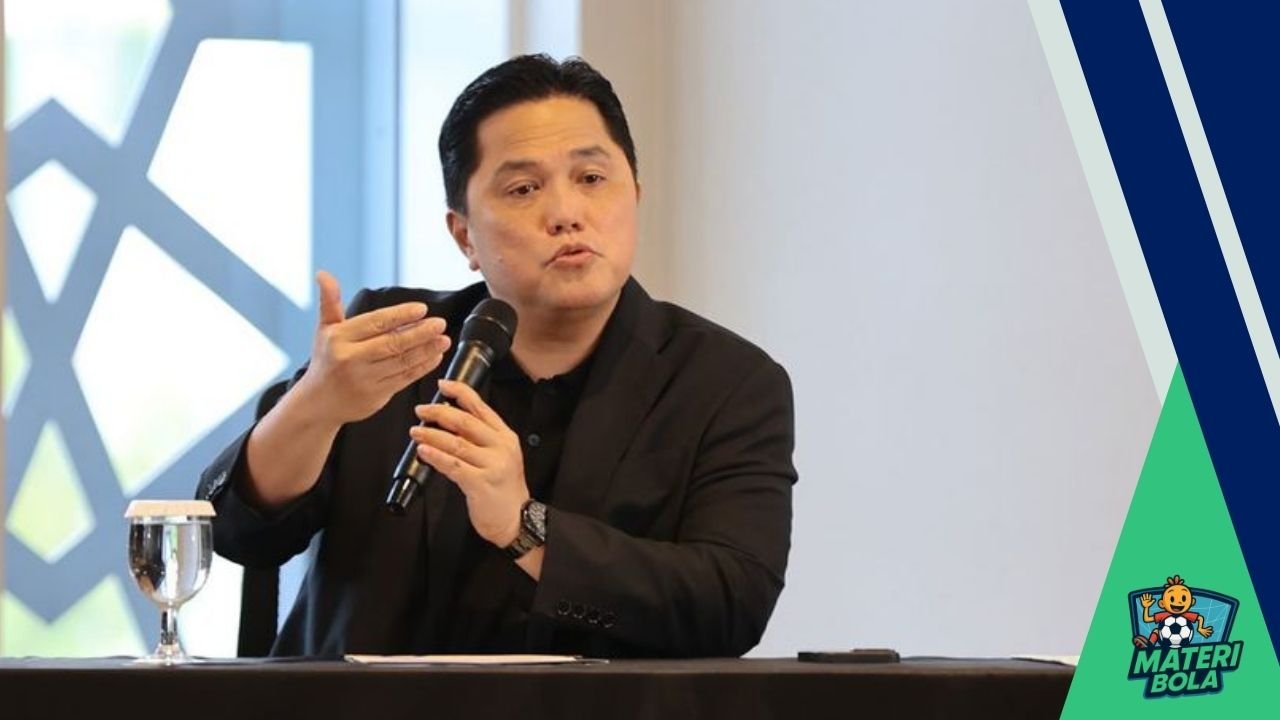 Erick Thohir menyampaikan sambutan usai final ASEAN Cup U-23 2025